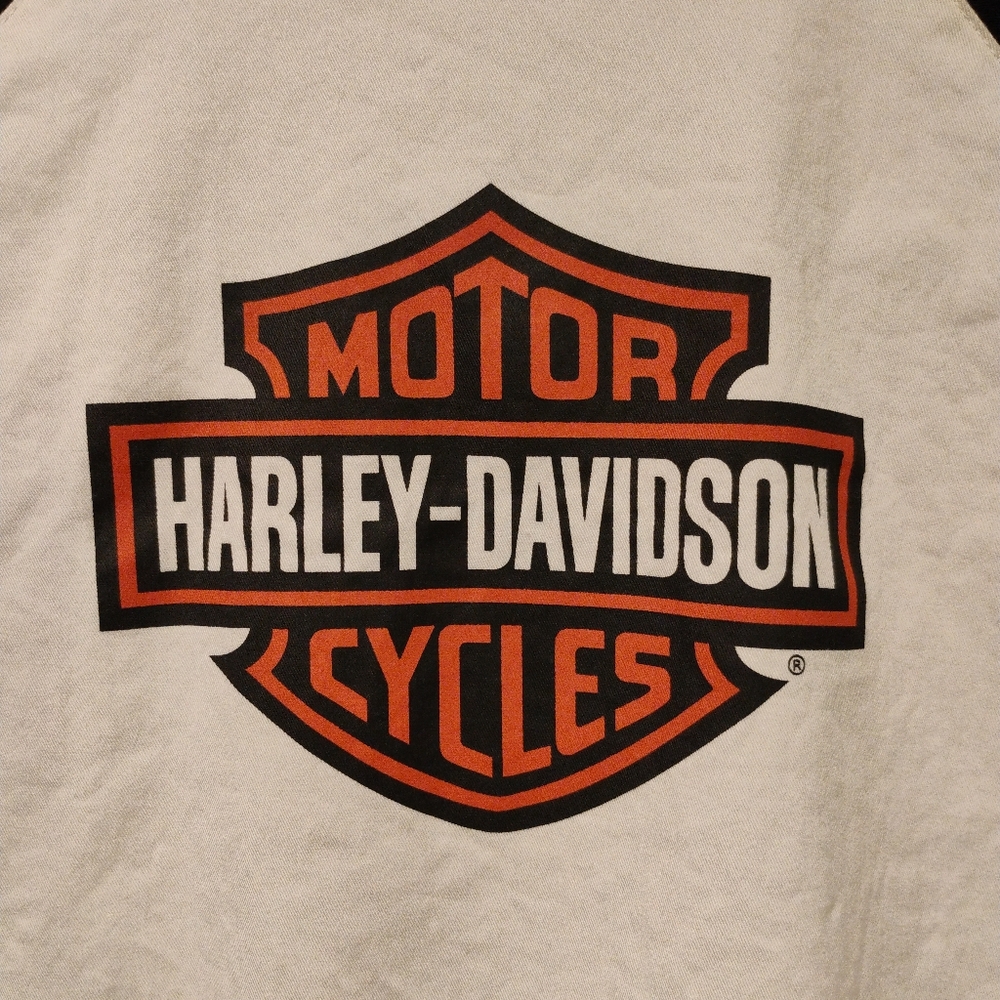 Harley Davidson Zip Down Shirt, LG - Picture 6 of 6